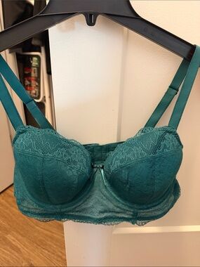 Freya Teal Lace Underwire Balconette Bra - Women Intimates